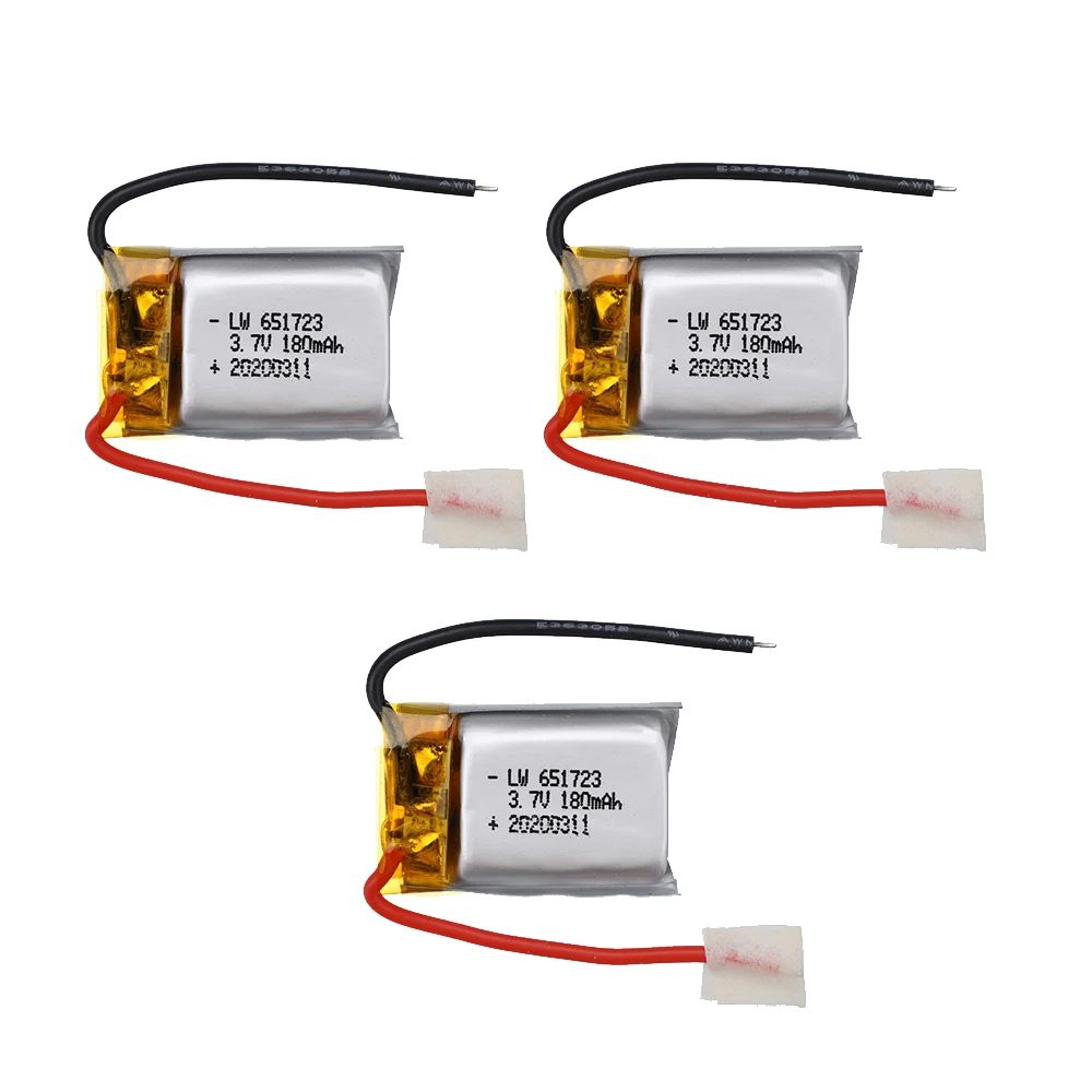 

2/4/6/8/10pcs 3.7V 180mAh RC Drone Battery For Syma S109G S111G MJXRC X900 X901 Remote Control Helicopter 3.7 V 180 mAH 651730