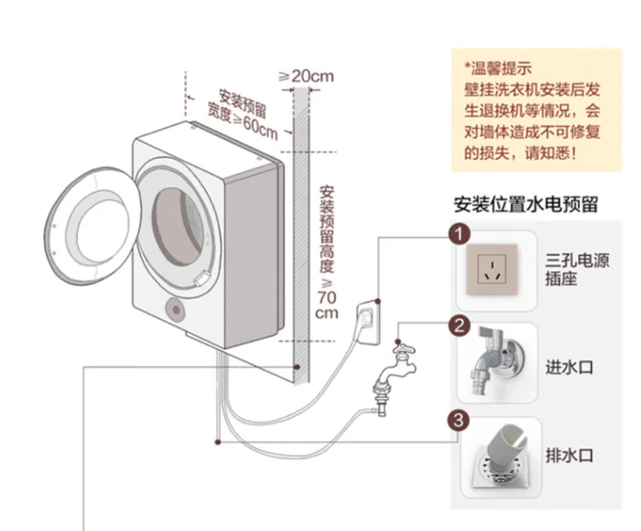 ميديا MG30MINI 2.5 كجم نوع الجدار الصغير التردد التلقائي لغسالة ملابس الطبل غسالة صغيرة سيارة مثبتة على الحائط