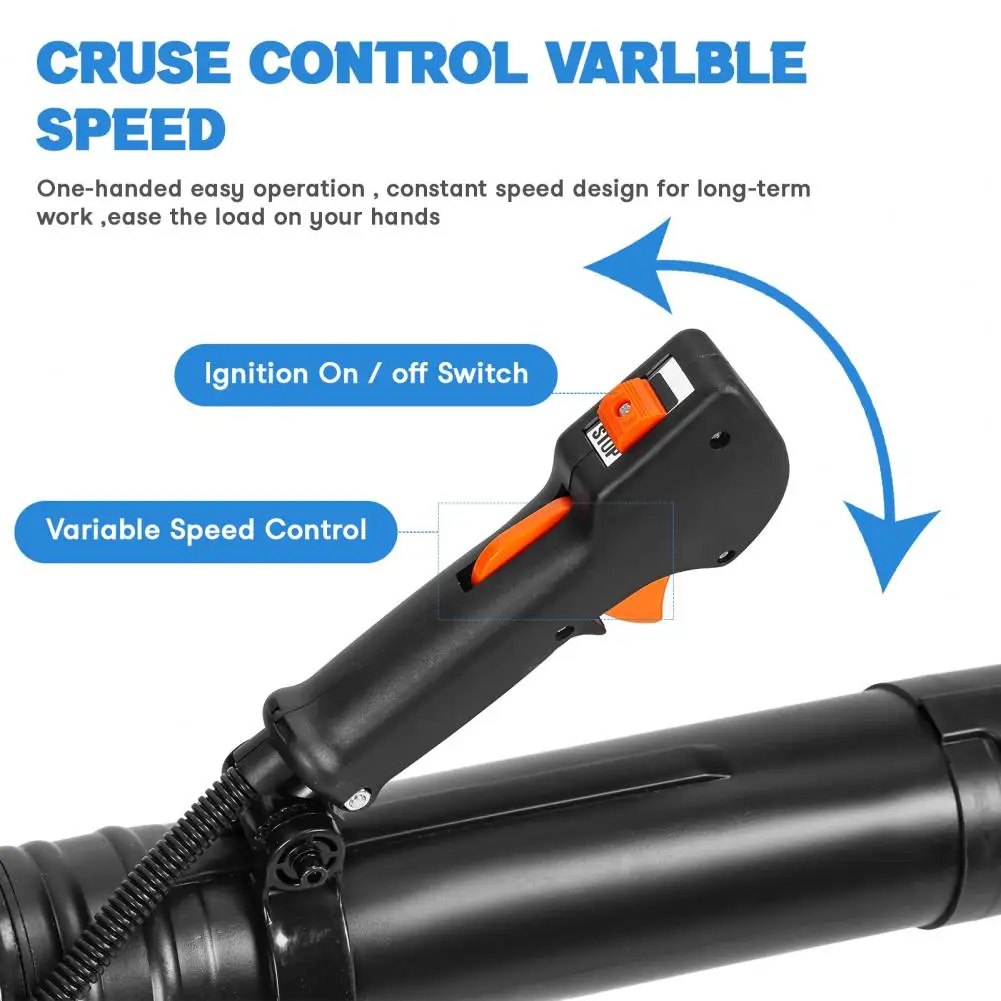 منفاخ أوراق الشجر 75.6CC تعمل بالغاز على ظهره منفاخ أوراق الشجر 4-السكتة الدماغية منفاخ الثلج للعناية بالعشب ساحة الغبار الحطام تصميم مريح