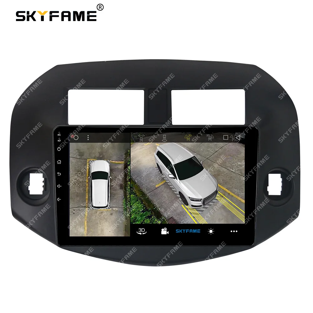 SKYFAME автомобильная рамка, адаптер для фасции, Android радиоприемник, комплект панели для приборной панели для Toyota RAV4