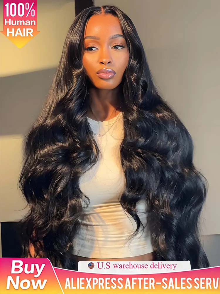 

44-дюймовые парики без клея, плотность 250, 13x6 HD прозрачный кружевной фронтальный парик из натуральных волос, 13x4 парик с кружевной волнистой отделкой для женщин