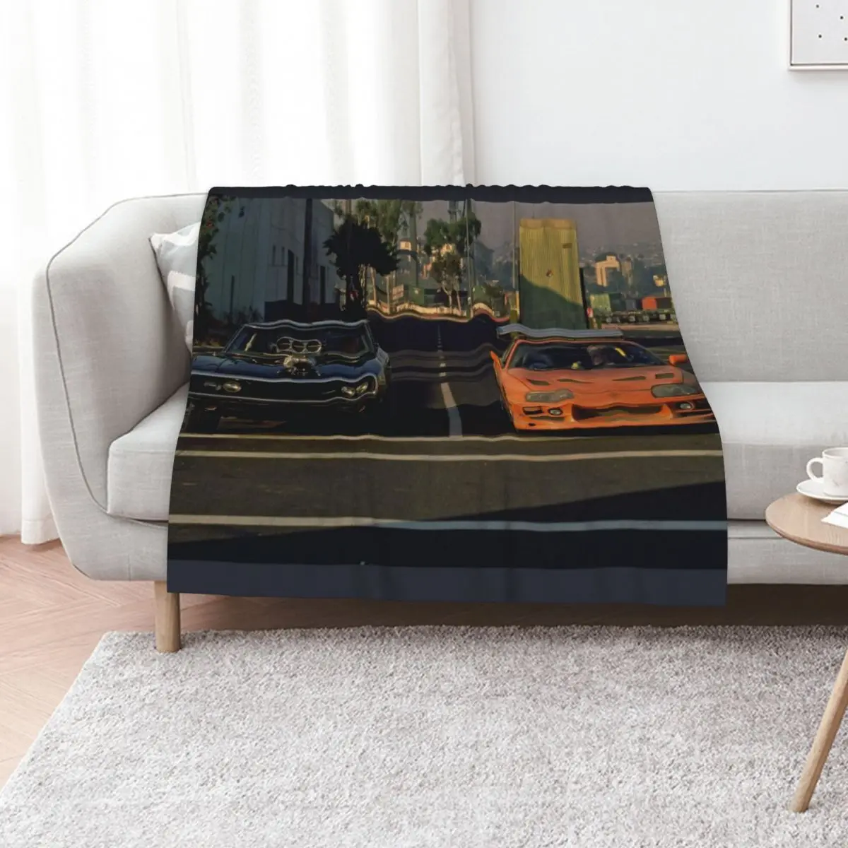 

Fast & Furious JDM Aethsetic Throw Blanket Soft Plush Plaid Moving Flannel Decorative Throw Blankets