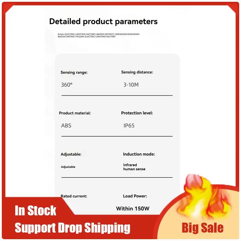 Migliori offerte AC110-240V Sensore di movimento Sensore di luce a infrarossi automatico Rilevatore di movimento Interruttore della luce esterna Sensore di presenza umana