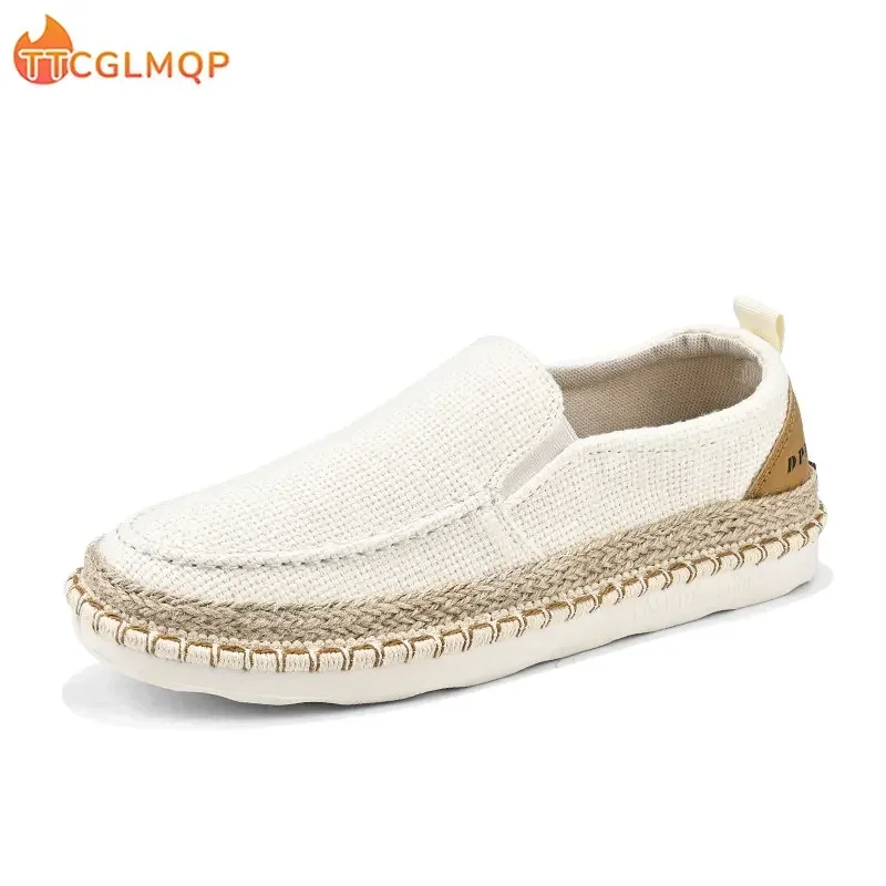 Men Espadrille Shoes Summer Men Canvas Shoes Breathable Men\'s Casual Shoes Slip On Sneaker Graffiti Espadrilles Footwear Flats