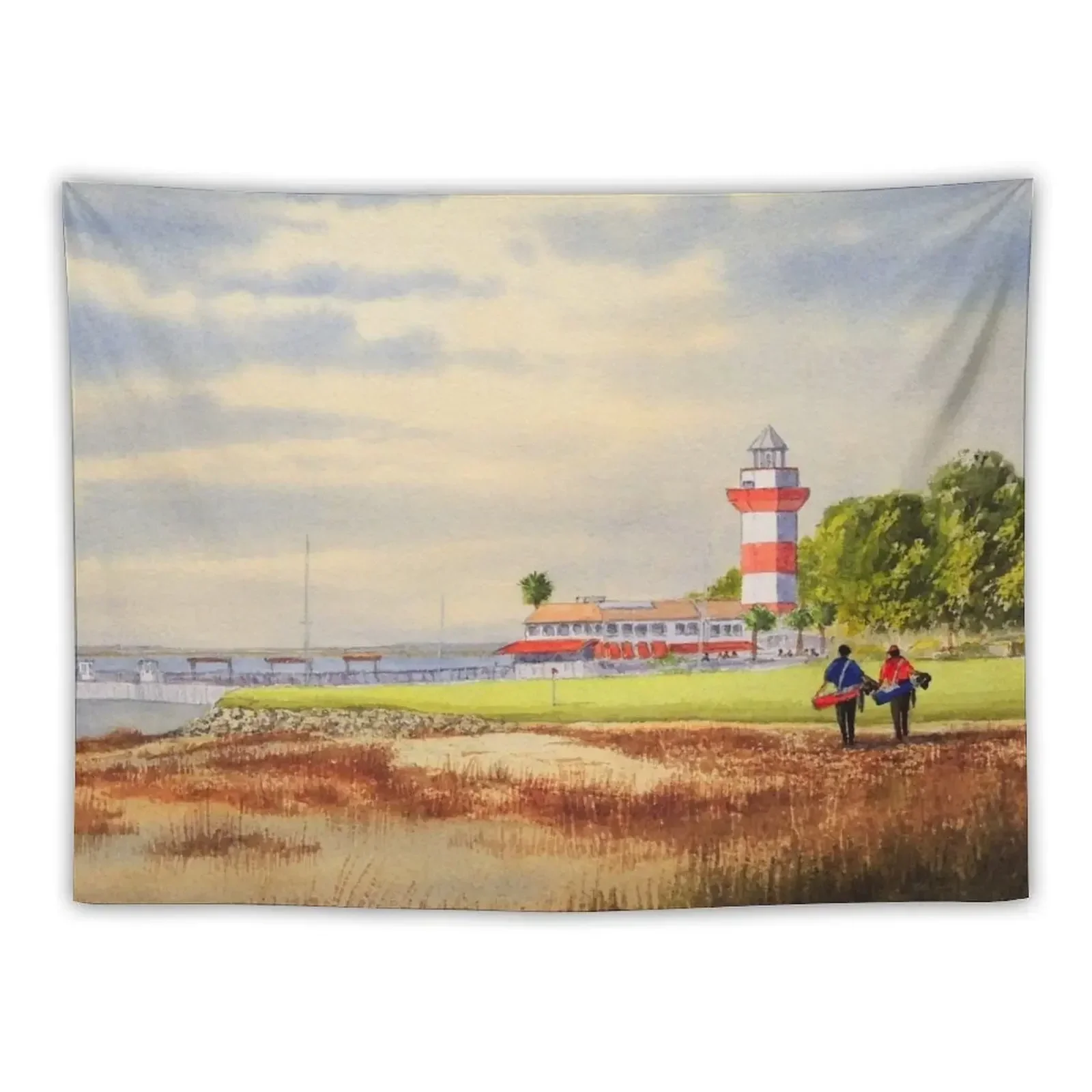 Harbor Town Golf Course SC Tapestry Hanging Wall Home Decoration Decorations For Room Tapestry