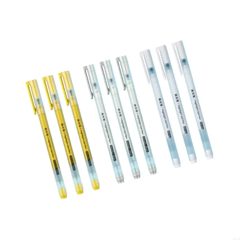 1 Set Hight Gel Gel Gold Silver White Gel Pen Pen