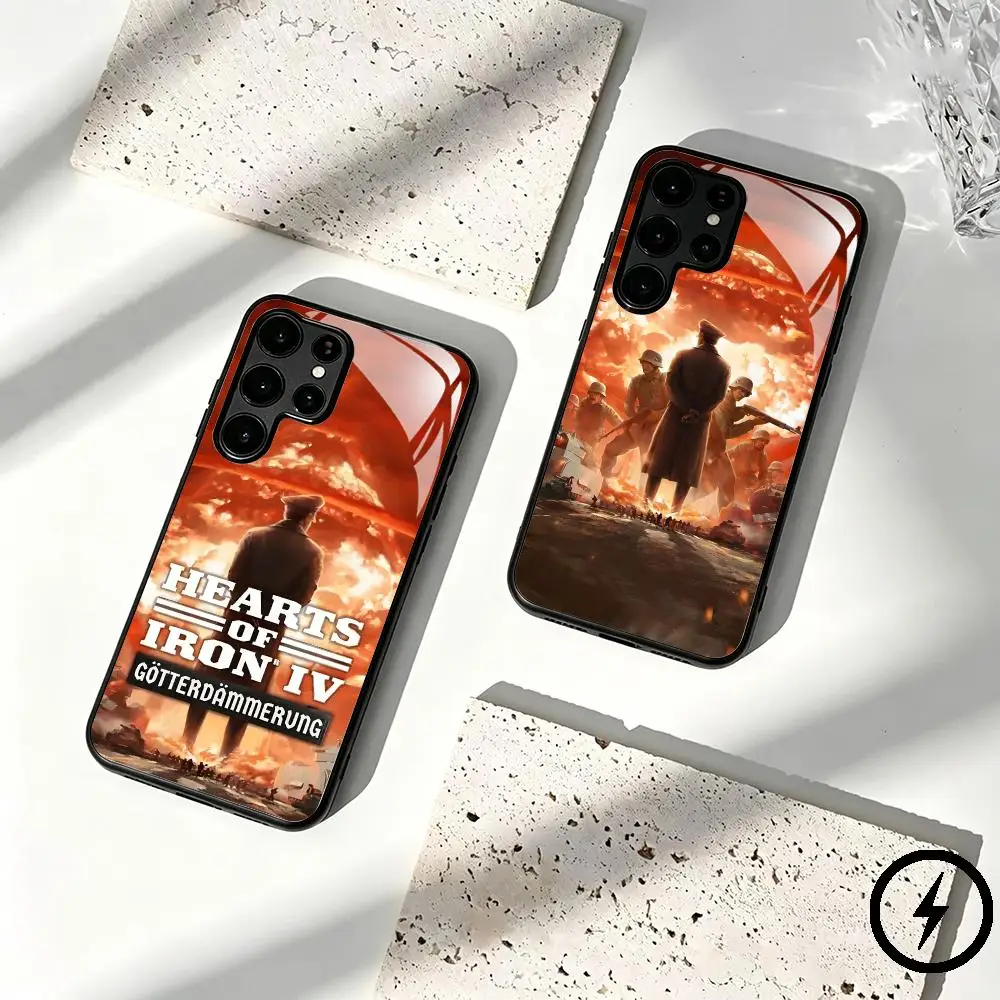 Classic game H-Hearts of L-Iron IV Phone Case For Samsung S26 S25 S24 S23 S22 S21 S20 Plus Ultra Fold A Glass Magnetic Case