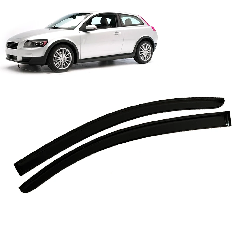 

Window Visor for VOLVO C30 2008 2009 2010 2011 2012 2013 Wind Deflectors Rain Guards Door Visor Vent Shades Ventvisor Sun Rain