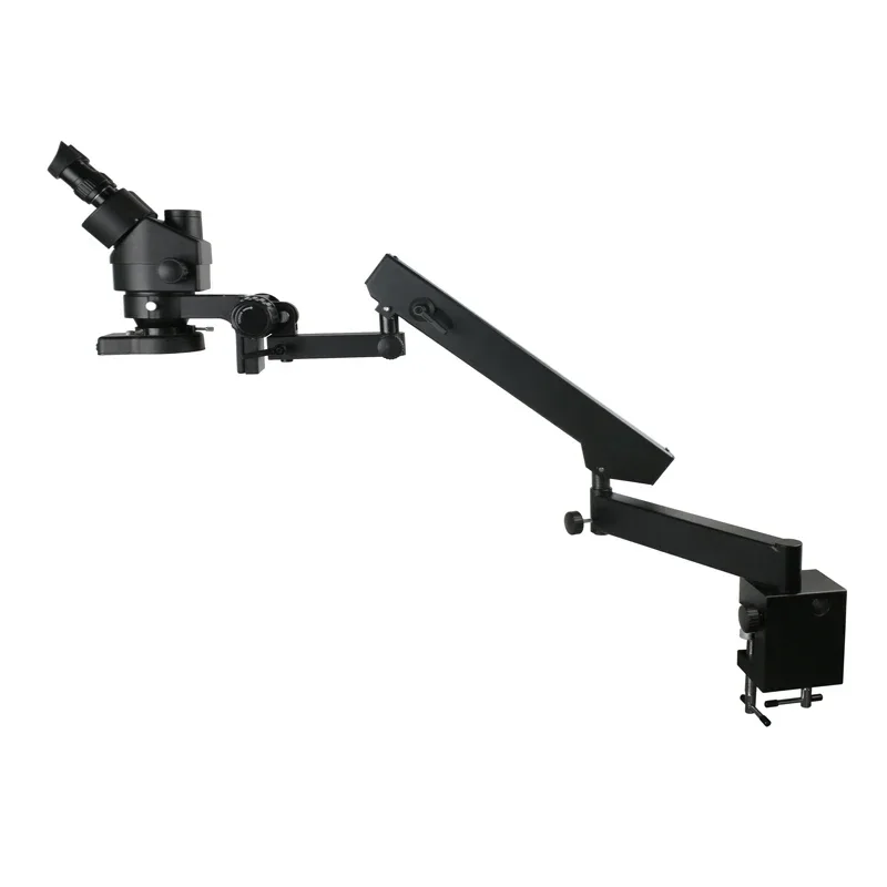 Adjustable Direction Articulating Arm Pillar Clamp Holder Bracket 76mm Stand For Stereo Trinocular Binocular Microscope