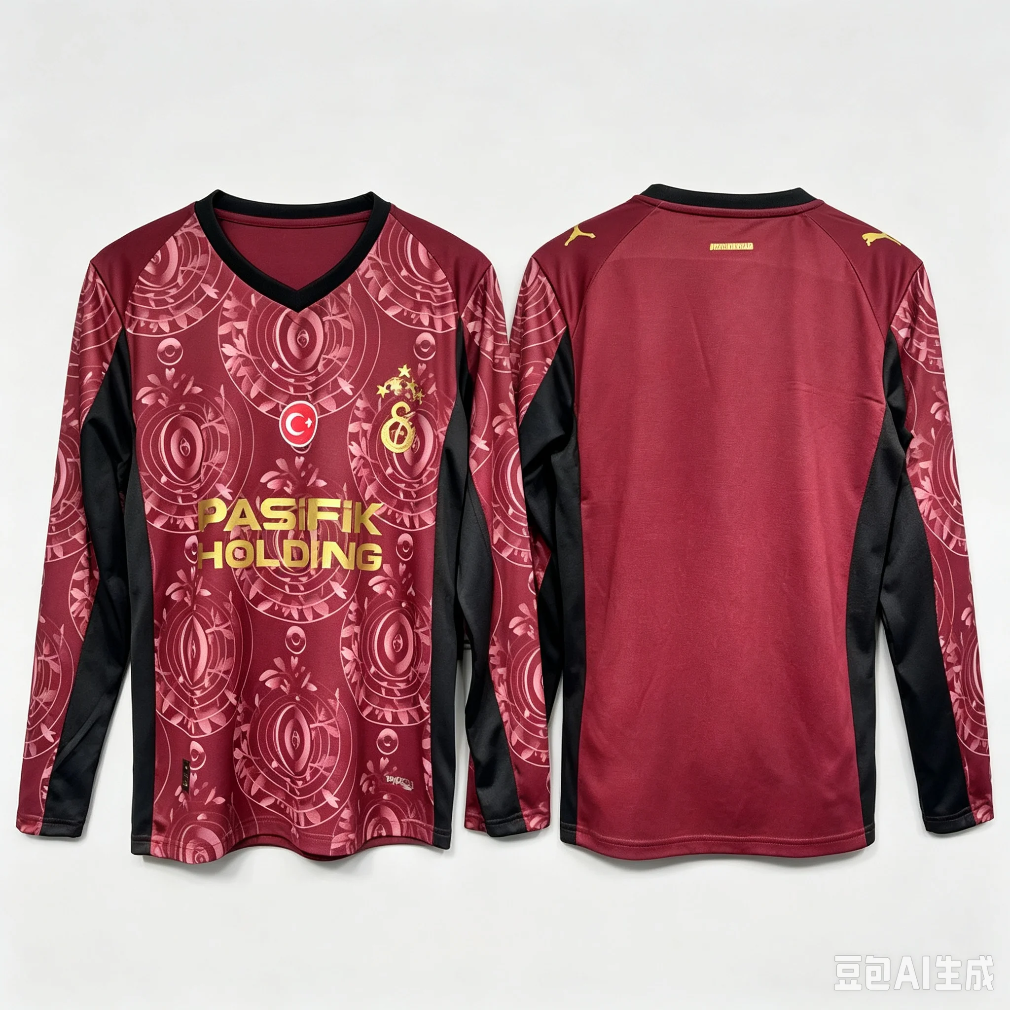 2026-27 New 3D Printed Galatasaray Away Fan Customized Long T-shirt for Comfortable Sports Casual Men's and Women's Styles Tops