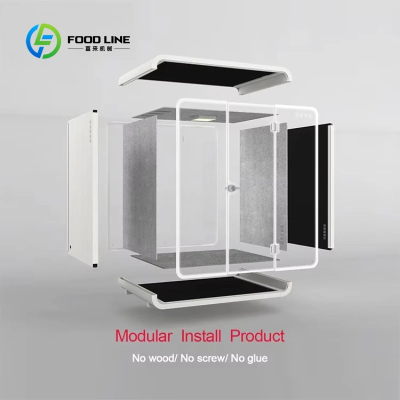Customized Single Sofa Pod Capsule Shape Design with Power Charging Plug for Interview Around Office Meeting Sofa