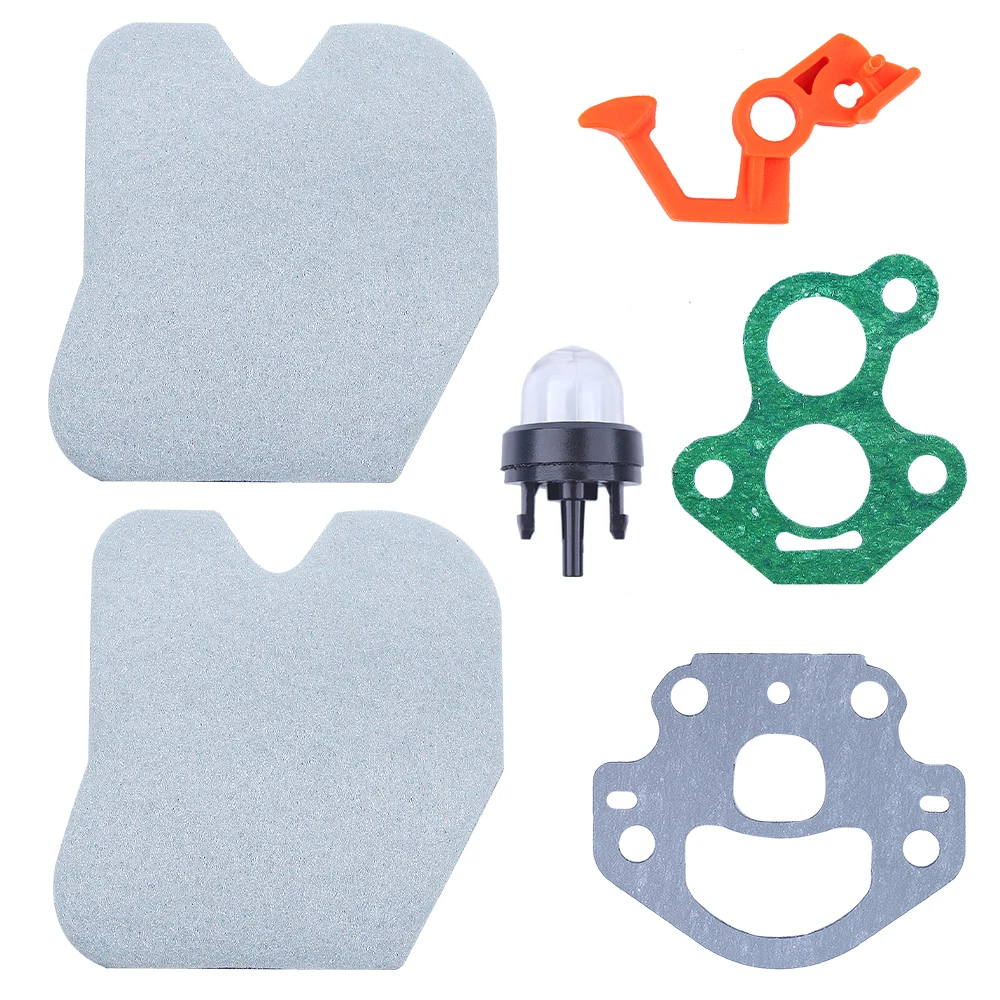 Air Filter Lever Switch Kit for McCulloch Cs340 Cs380 Chainsaw With Carburetor Gaskets And Primer Bulb