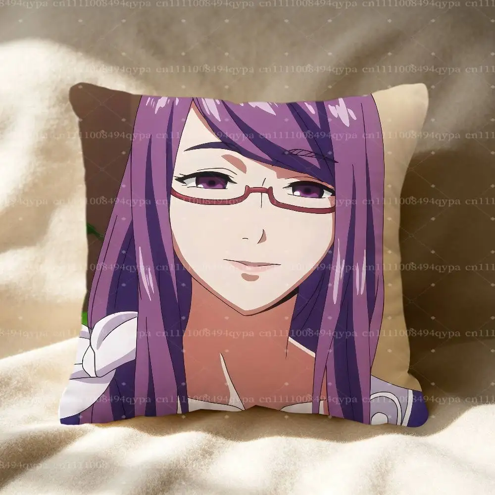 Rize T-Tokyo G-Ghoul Throw Pillow Case Pillowcase Cover Living Room Couch Cushion Case Home Decor
