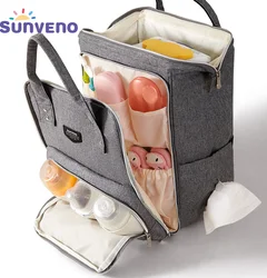 Borsa per zaino per pannolini Borsa per mummia di grande capacità Borse per pannolini da viaggio all'aperto impermeabili multifunzione