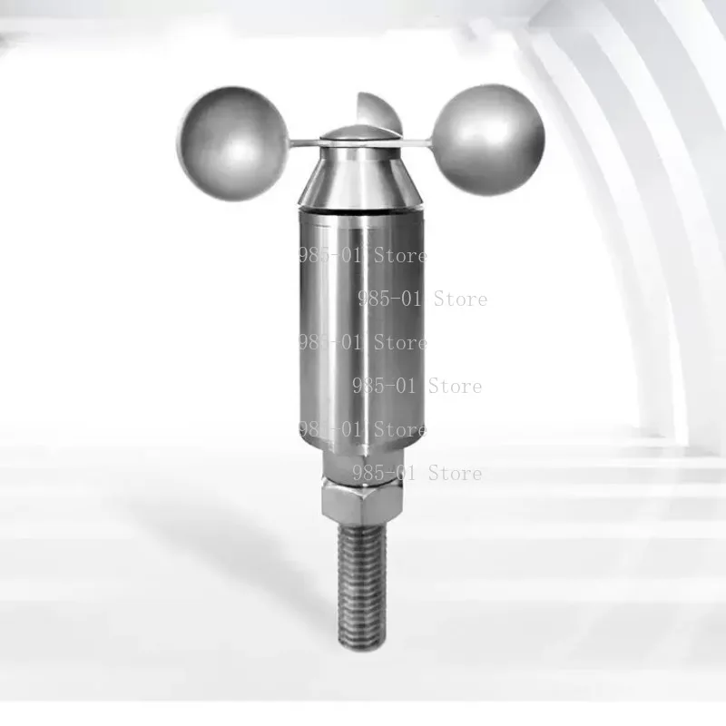 360° waterproof corrosion-resistant micro anemometer, 304 stainless steel mini wind speed sensor, 0-30m/s measuring range