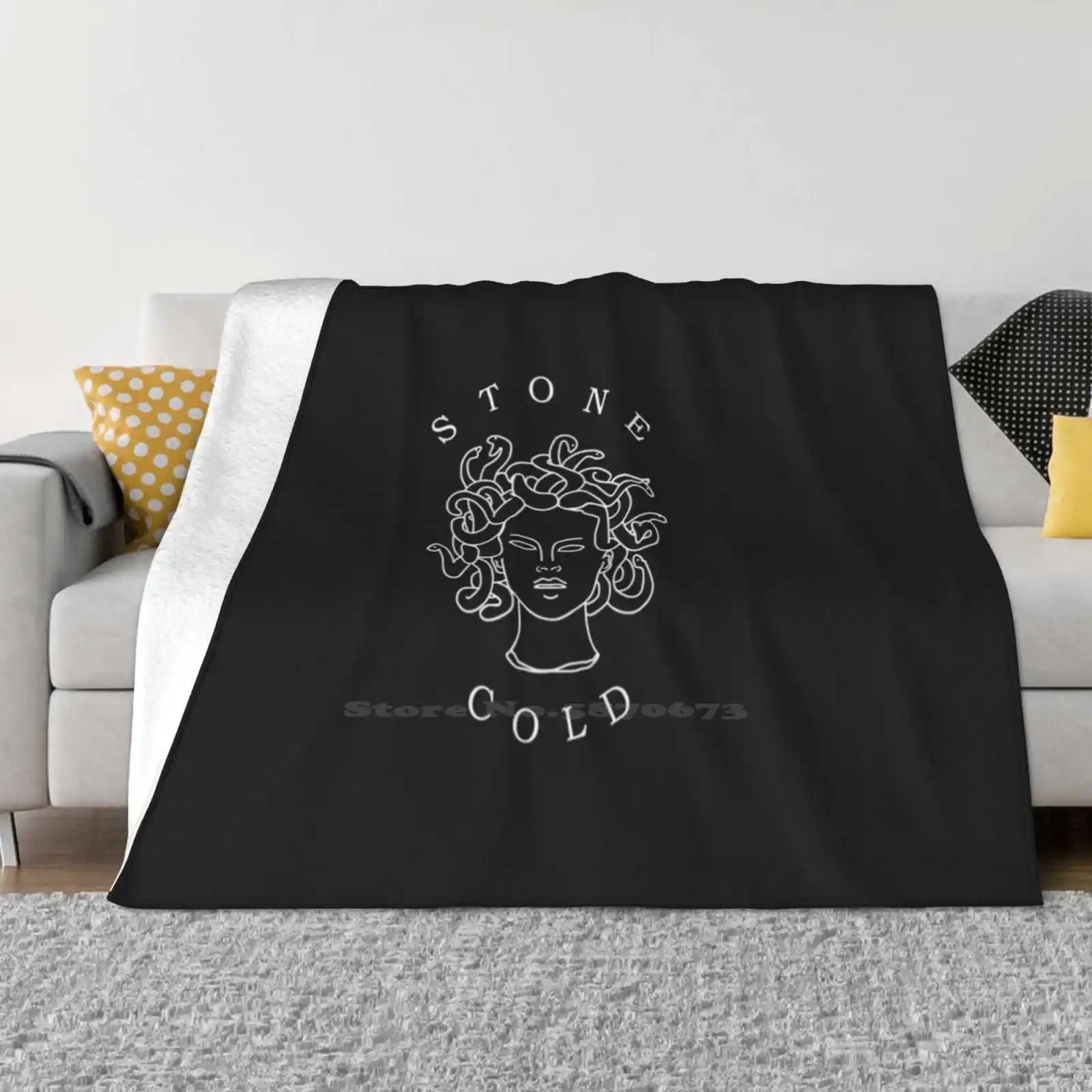 - Fashion Soft Warm Throw Blanket Goddess Mythological Woman Lady Portrait Aesthetic Roman Ancient Art Pantheon Bust Old School