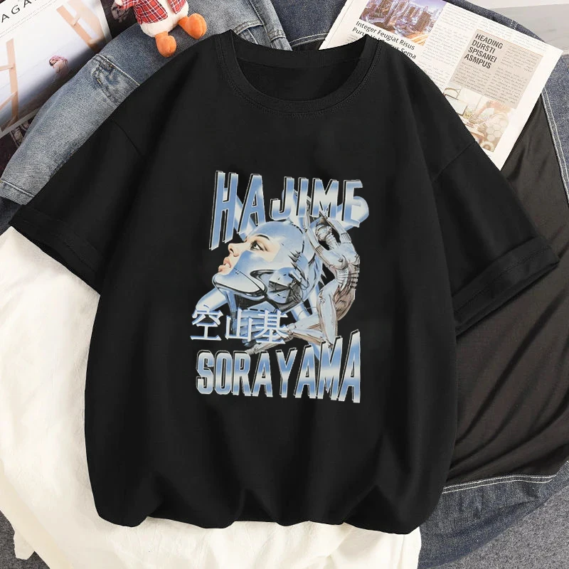 High-end Grunge Modeshow Robot Dame Grafische T-shirt Y2k T Podium Sexy Meisje Gedrukt T-shirt Zomer Mannen korte Mouw Tees Tops