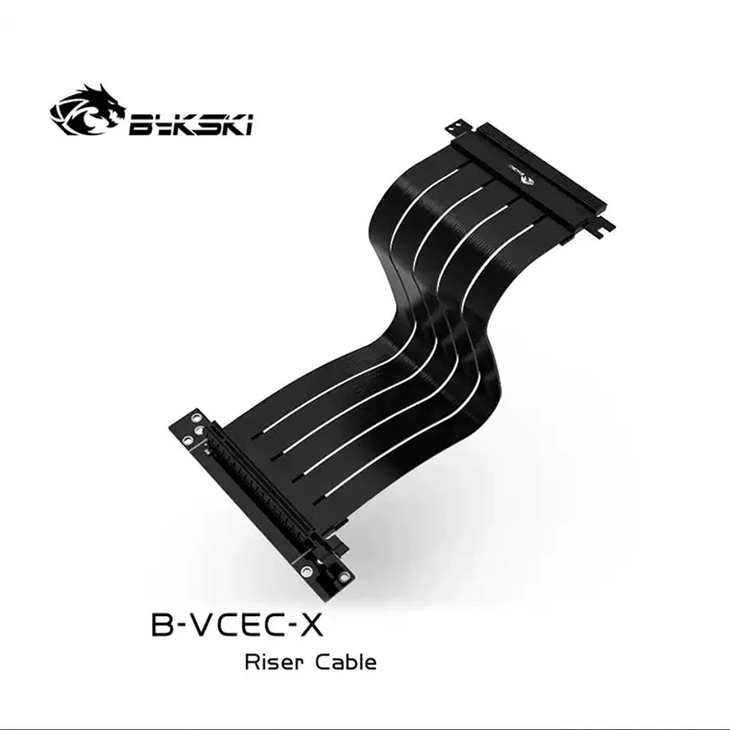 

Bykski 25cm PC Graphics Cards PCI Express Connector Cable Reversing Bracket Riser Card 6 PCI-E Flexible Cable / B-6HPCI-E-X-V2