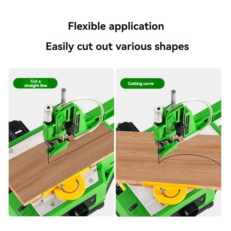 Multi Functional Desktop Curved Saw, Woodworking Dust-Free Electric Saw, Household Wire Saw, Flower Saw, Metal Wood Cutting