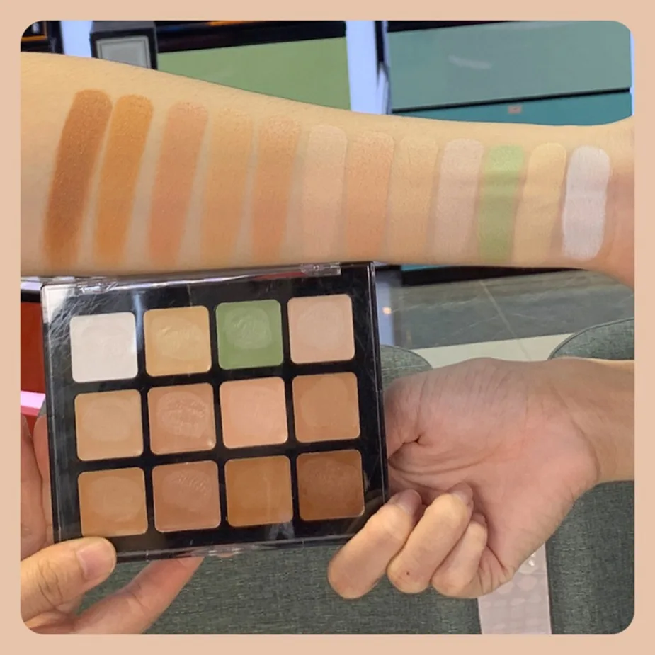 Custom Logo Vegan Concealer Blush Palette Matte Highlighter Contour Makeup Palette Wholesale Makeup Contour Face Cosmetics