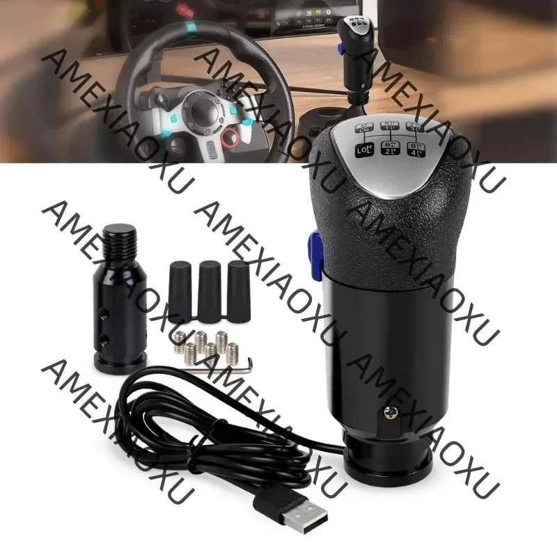 USB Truck Game Simulator Shifter Plug and Play for G29 G27 G25 G923 Black