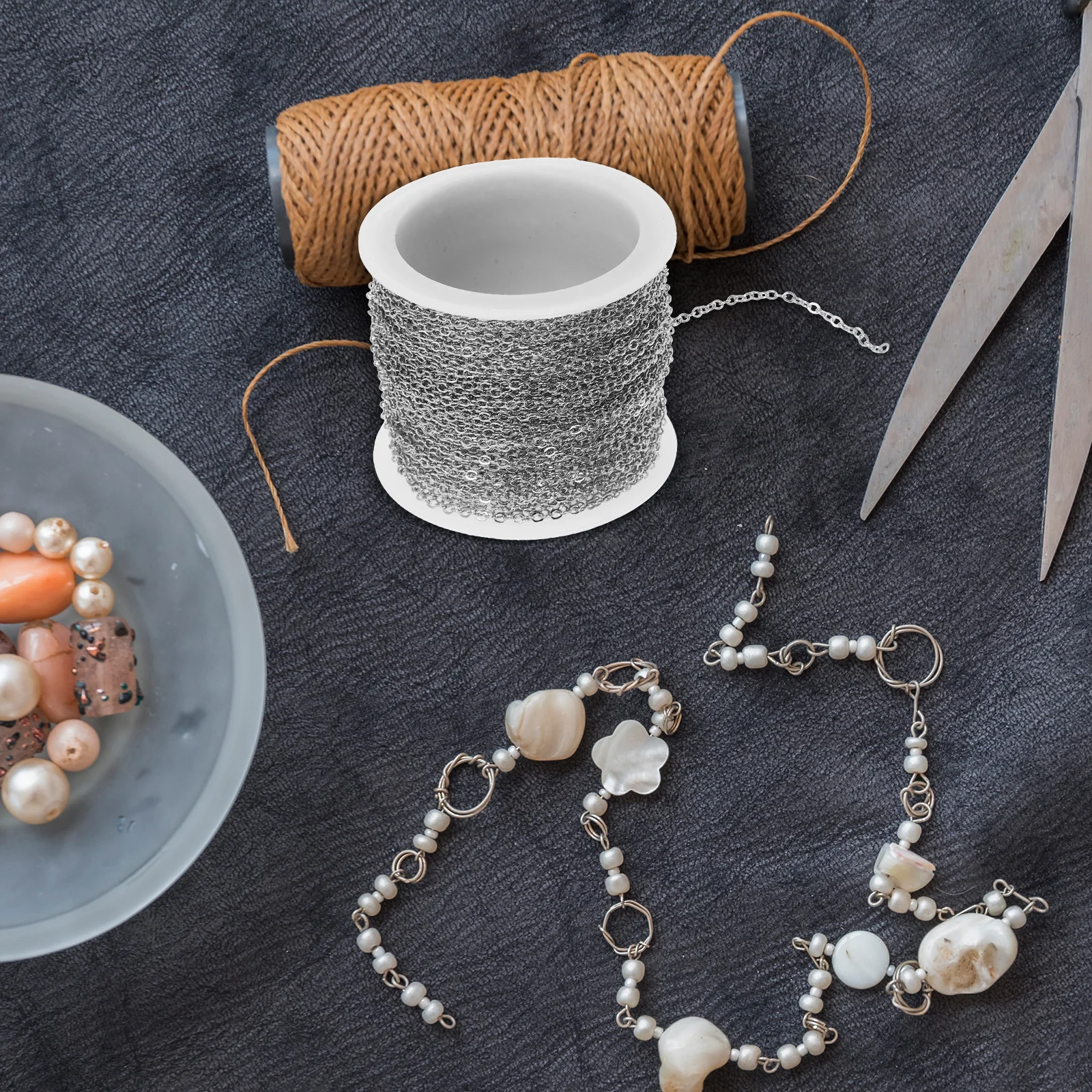 

1 Roll Copper Cross Chain Roll for Jewelry Making Flat Wide Chain for DIY Necklaces Bracelets Earrings Supplies Craft