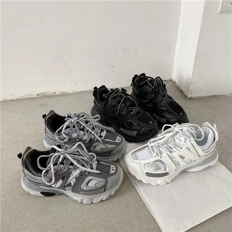 Sneakers Women Track Trainers Designer Chunky Sports Shoes Platform Running Shoes Black Casual Sneaker for Men Women Flats