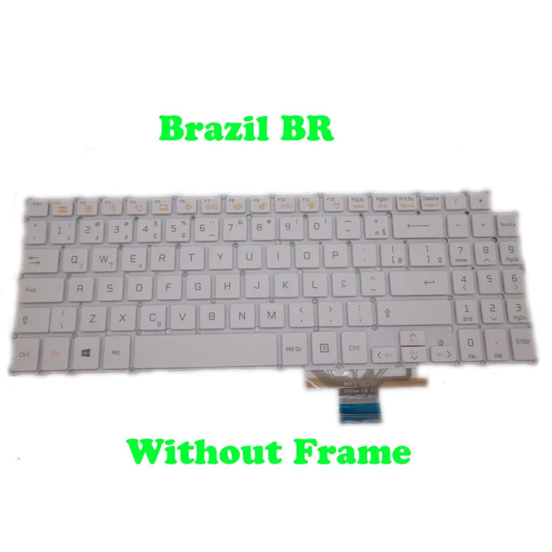 Black White US BR KR Keyboard For LG 15Z950 15Z950-G.AT70K GT30K GT54K GT5GK GT70K MF56L English Korean Brazilian No Frame New
