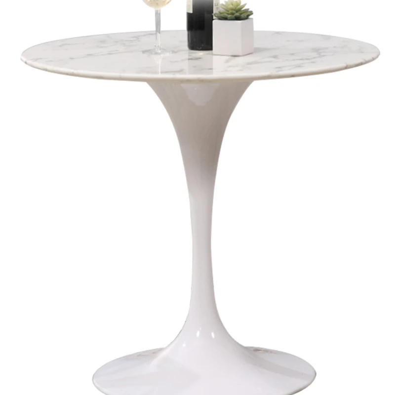 

Table tulip dining table/modern round marble table Simple negotiation reception table