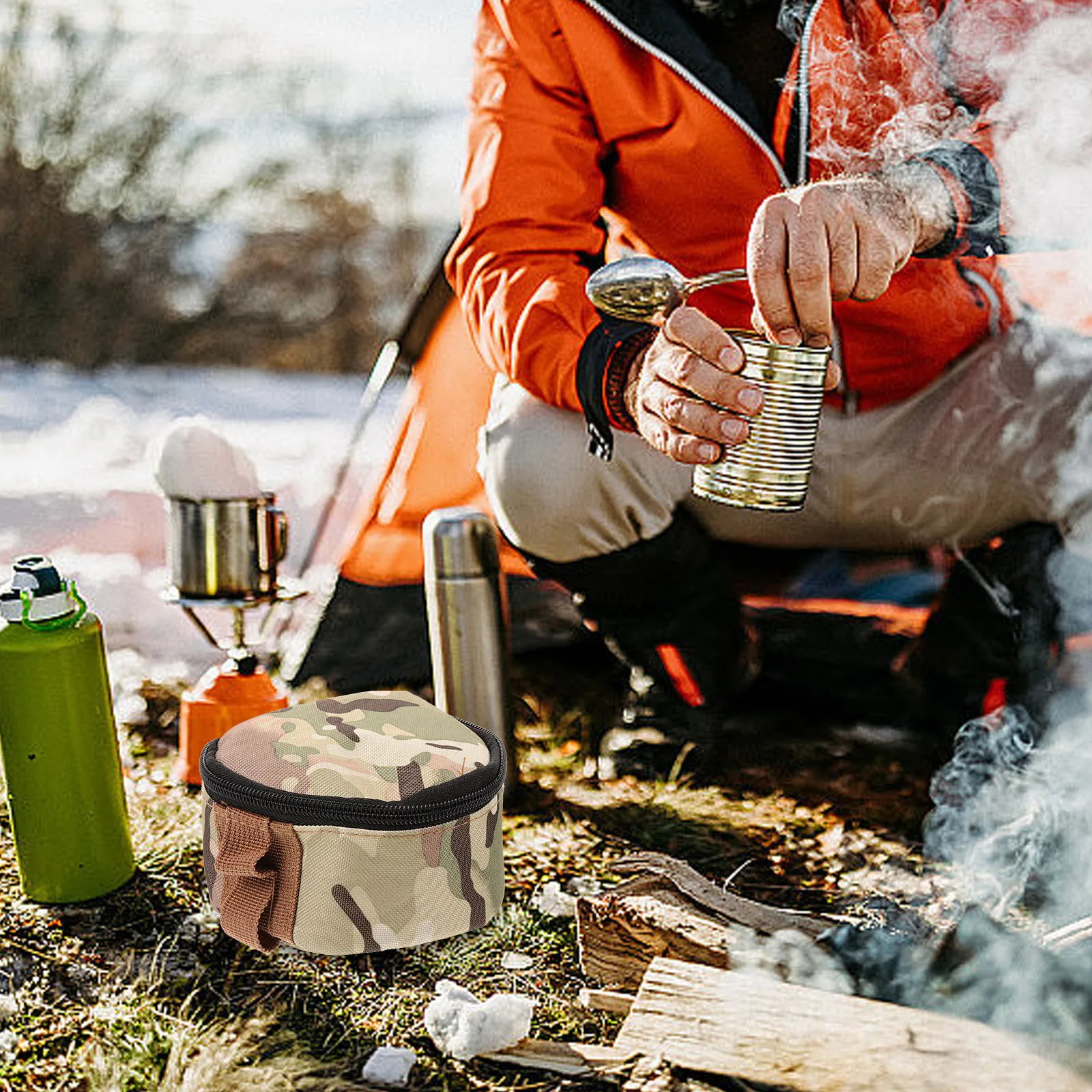 

Camping Gas Tank Protector Lightweight Portable Protective Sleeve for Propane Tank Cover Cylinder Mini Outdoor Stove Accessories