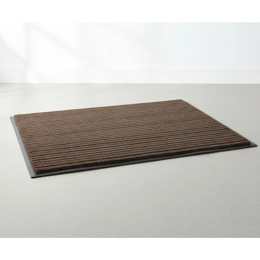 

Heavy Duty Absorbent Slip Resistant Indoor Outdoor Entrance Mat 3x5 Brown for Home Office