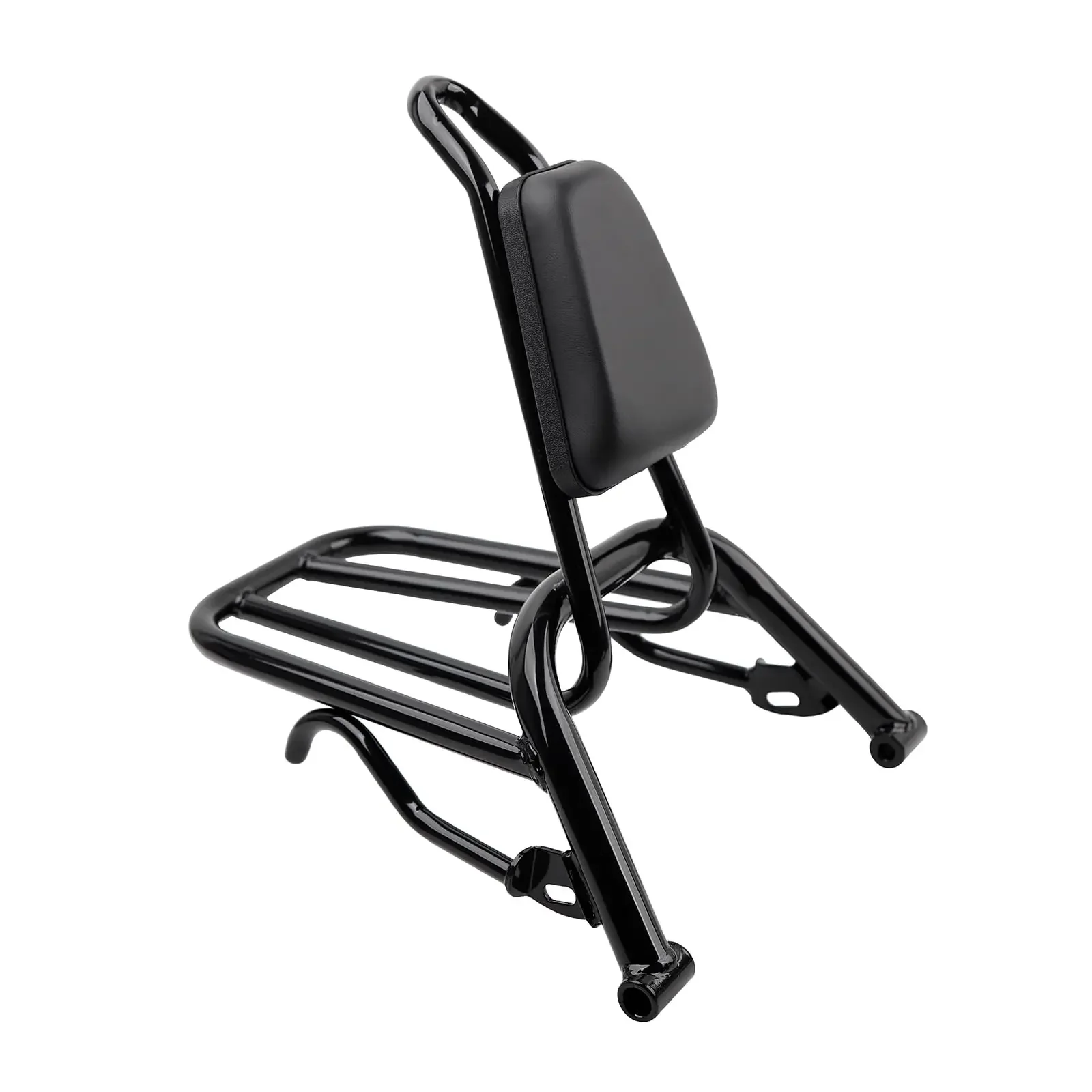 Motorcycle Rear Luggage Rack in Heavy Iron Material Come with High Rebound Sponge Backrest Compatible with Yamaha Zuma 125cc