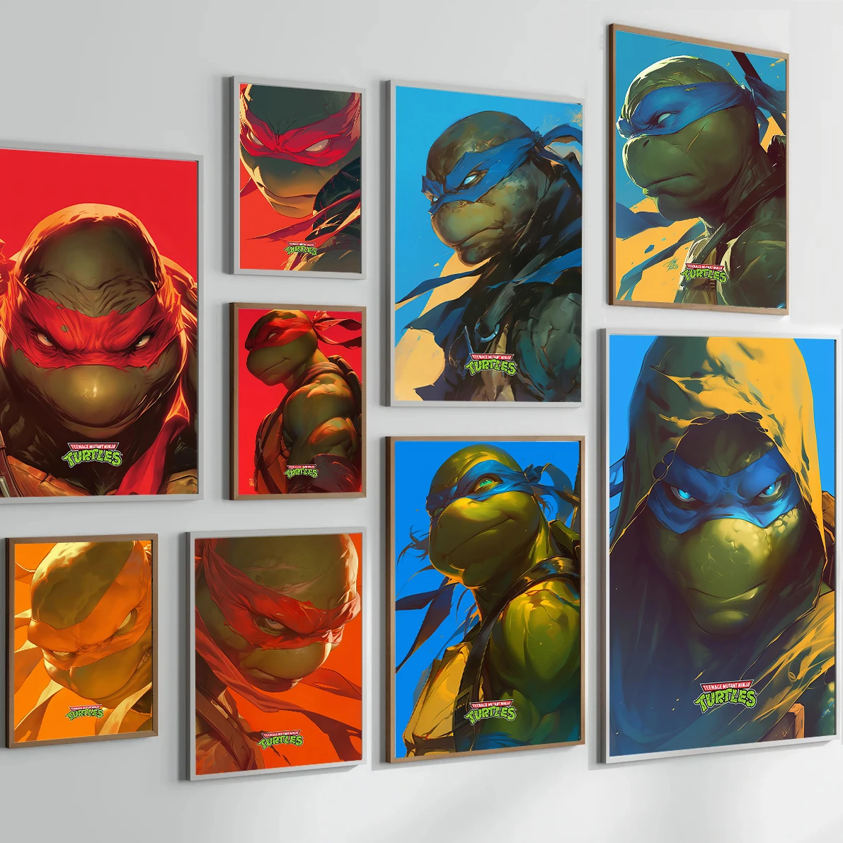 

Self-adhesive Poster Kid Gift Ninja Leonardo Anime Raphael Wallpaper Donatello Figures HD Decor Home Decoration Painting Raphael