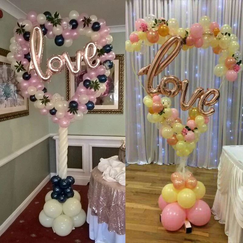 1/2 set Heart Shaped Balloon Holder Balloon Display Reusable Balloon Arch Stand Baby Shower Wedding Birthday Party Decoration