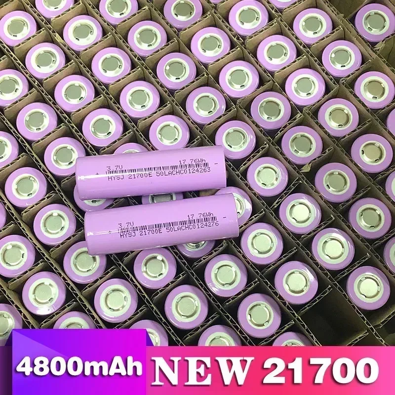 New 21700 lithium battery 4800mAh 3.7V power electric car battery for mobile power flashlight battery