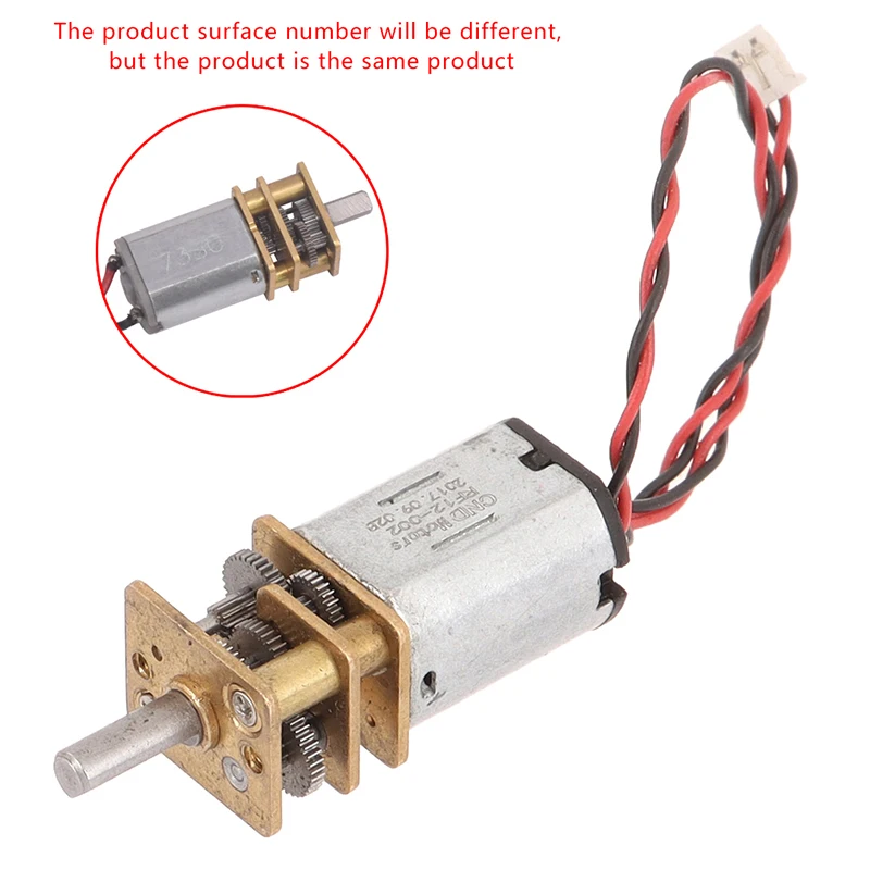 DC 3V-12V 60RPM Slow Speed Micro Mini N20 Full Metal Gearbox Gear Reducer Motor