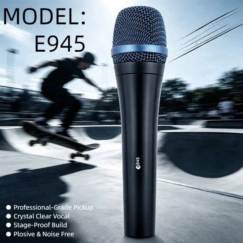 

Новый оптовый набор из 3 динамических микрофонов E945 Evolution 900 для живых выступлений, караоке, стриминга и пения, 2026 год