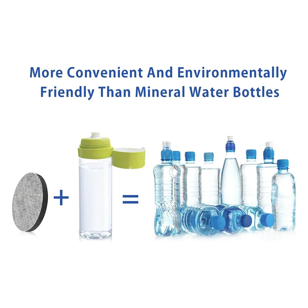A008 4pcs MicroDisc Water Filter Discs for Fill and Go Water Filter Bottles Carafes
