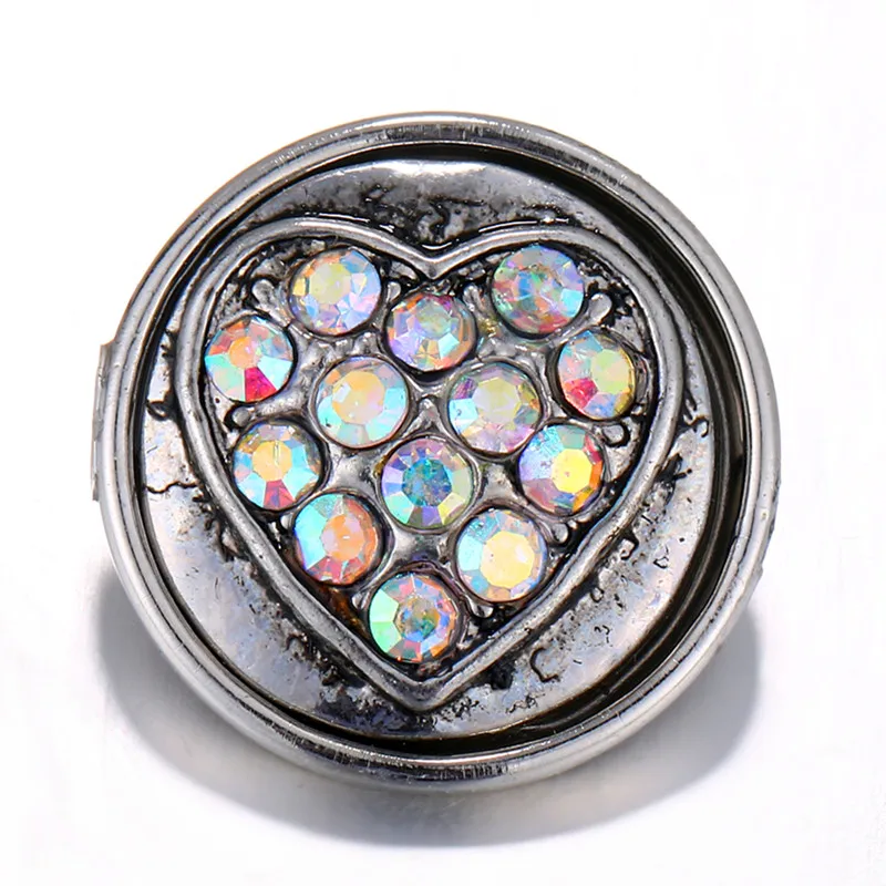 New Round Love Mom heart Flowers US flag Blue eye Rose Flowers 18MM snap buttons fit DIY snap bracelet jewelry wholesale