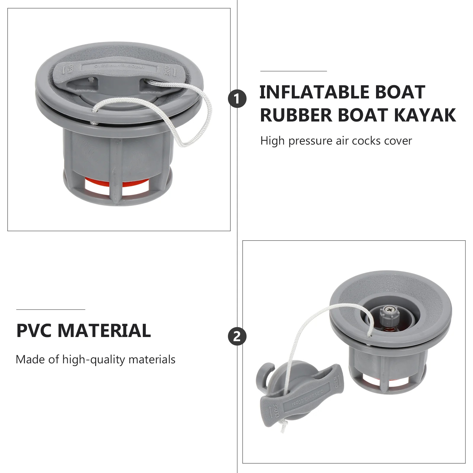 

8-hole Air Valve Rubber Boat Universal Valves Pump Accessories Adapter Practical Environmental Protection Pvc High Pressure