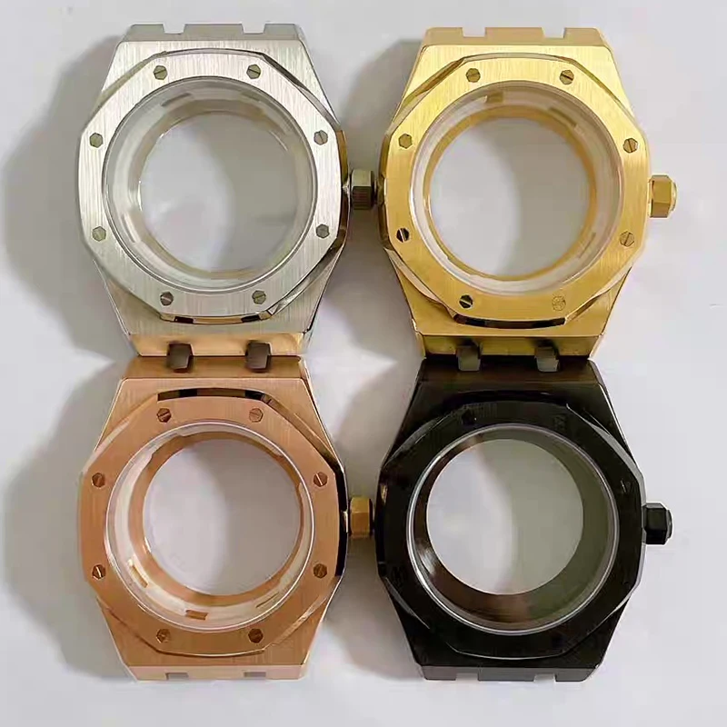 

High Quality 316L Stainless Steel 41mm Sapphire Glass Watch Case Fit NH35/NH36/4R36 Automatic Movement Watch Accessories