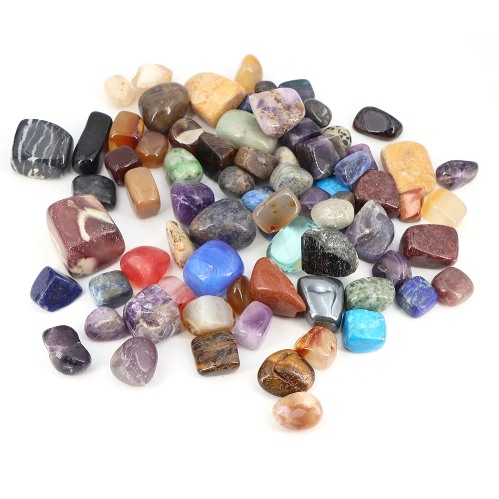 Defective Natural Tumbled Stones Crystals10-40mm Irregular Mixed 100g/200g Cracked Gemstone Quartz for Aquarium Decoration