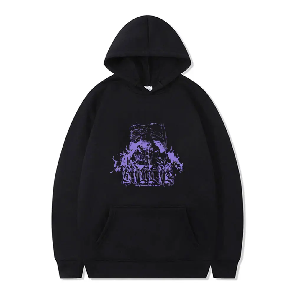 

Happier Than Ever I Didn't Change My Number Merch Hoodie Men Women Fashion Pop Music Streetwear Unisex Hip Hop Oversized Hoodies