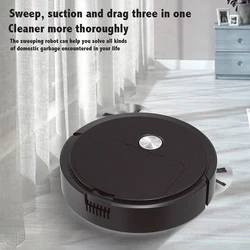 3-in-1 Wireless Smart Robot Vacuum Cleaner 1200mAh Rechargeable Sweeping Robot Automatic Sweeping Machine Low Noise Labor Saving