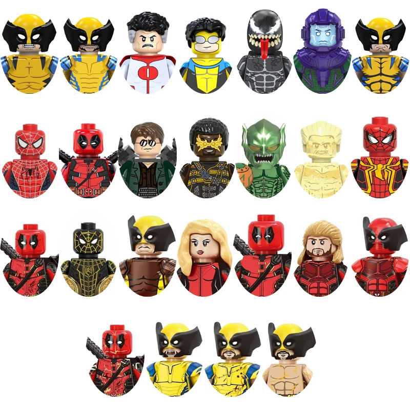 

Popular Movie Building Block Minifigures Web Hero Red Black Hero Claw Hero Assembly Bricks Action Figures Toy Gift for Kids Fans