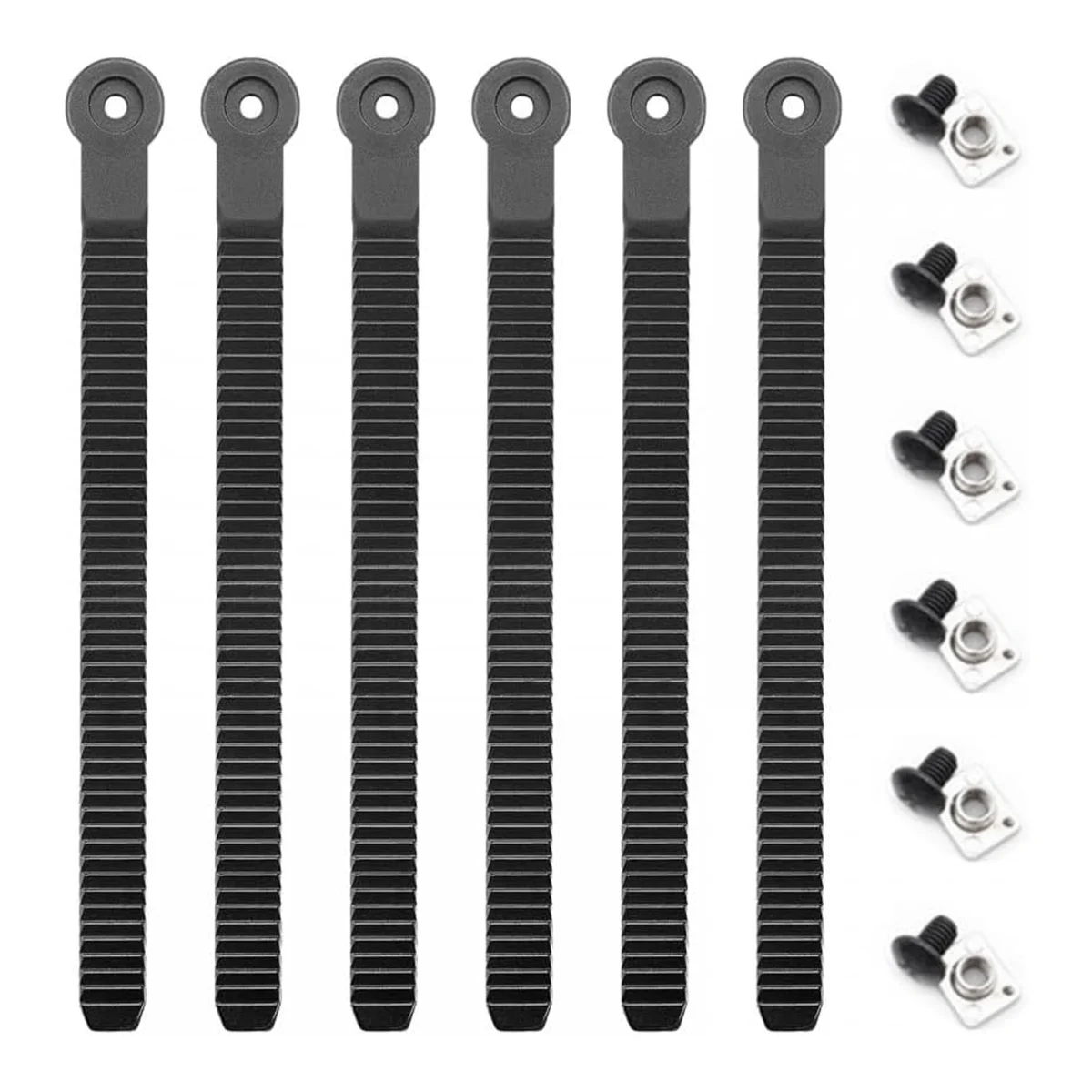 6PCS Snowboard Ankle Ladder Strap, Roller Skating Shoes Strap Snowboard Ladder Strap Binding Replacement with Screws