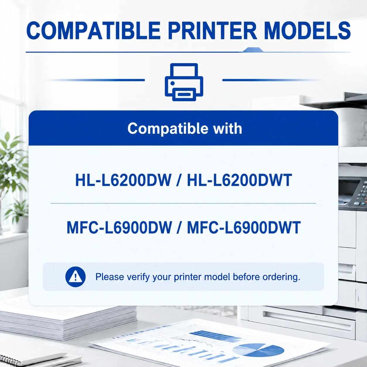 TN880 Black Toner Cartridge 2Pack High Yield for Brother HL-L6200DW MFC-L6700DW