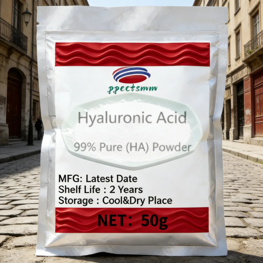 Hot sale 99% Hyaluronic Acid Powder Cosmetic Grade,HA Hyaluronic Acid Powder high polymer free shipping