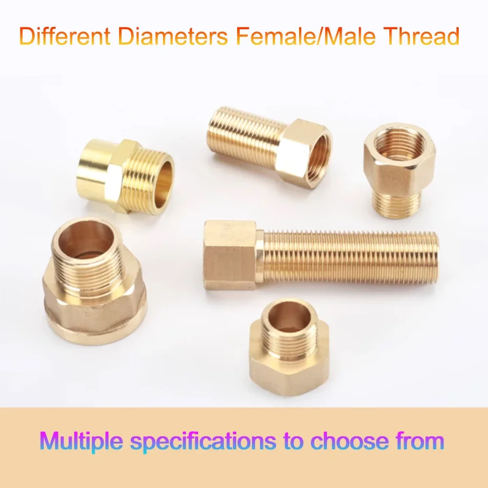 1/3/5/10Pcs Male to Female Thread Brass Pipe Fitting 1/2