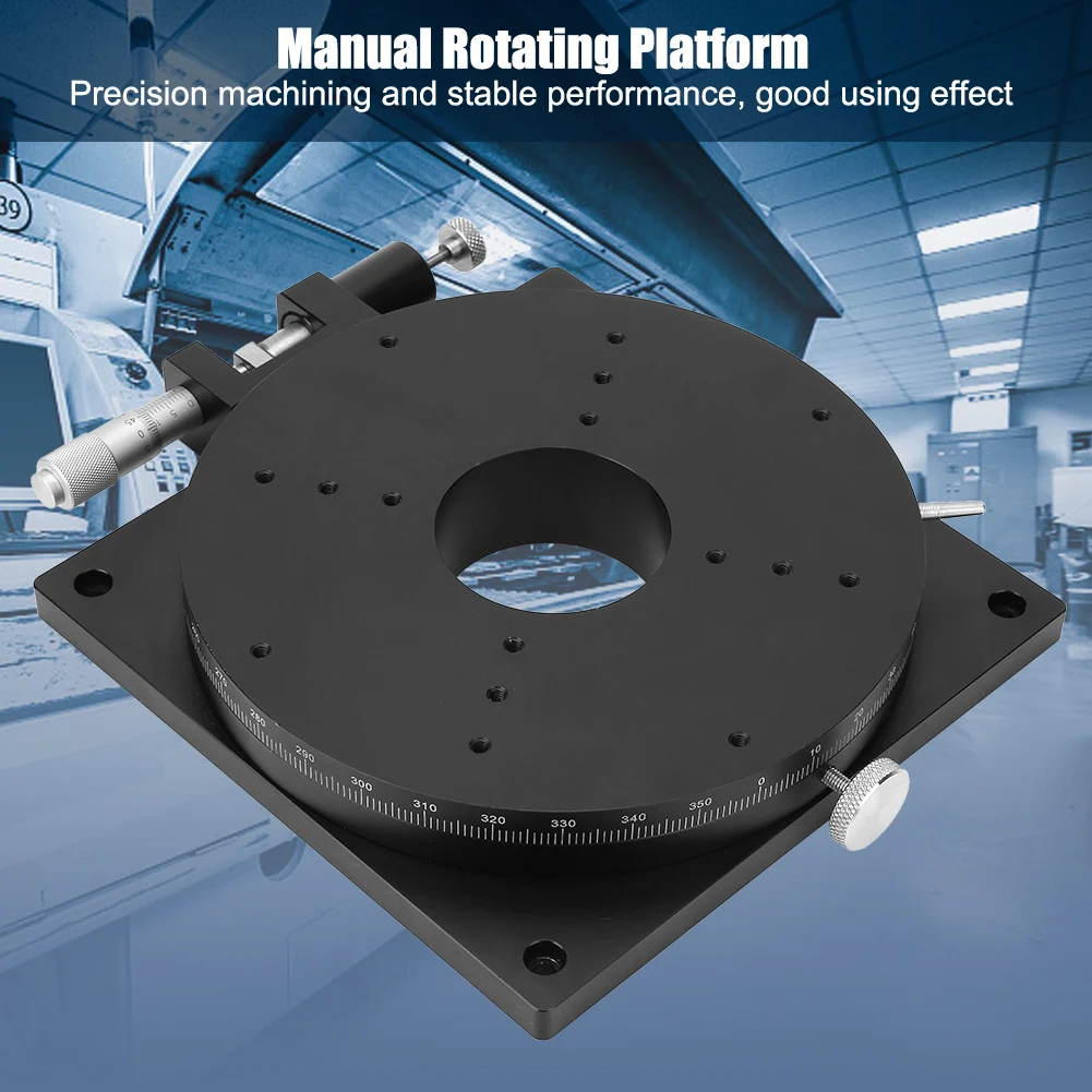 Estágio de rotação manual r160, rolamento de precisão, estágio de ajuste deslizante, 160mm * 30mm, estágio de rotação r